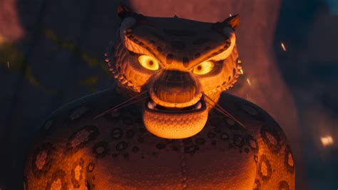 Kung fu panda tai lung - Knocks a door held closed by two rhino guards out of its hinges. Sends a guard flying. Claws leave mark in stone. Kicks Tigress through bridge boards and twists the ropes to strangle her. Fractures the ground with a kick. Lifts a large boulder out of the ground and kicks it at Shifu. Punches Shifu through the Jade Palace doors.